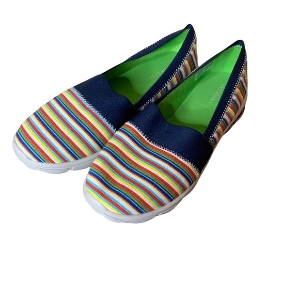 Women’s Loafers Rainbow Stripe Gatas Slip on Shoe - Picture 1 of 5